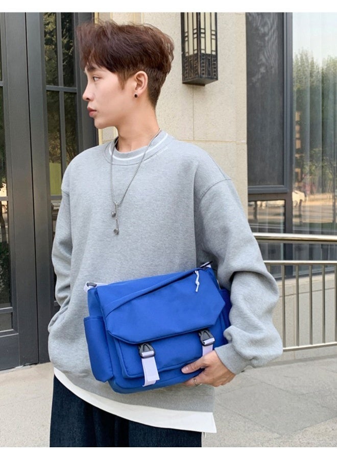 Kiffiyeh Japanese Harajuku Large-capacity Crossbody Bag For Teenages,Versatile For Students, Messenger Bag For Classes, Retro Canvas Bag, With Fashionable Color. - Image 4